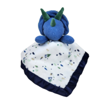 CLOUD ISLAND BLUE DINOSAUR BABY SECURITY BLANKET STUFFED ANIMAL PLUSH SO... - $27.55