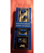 JVC HA-FR37-A Blue Marshmallow In-Ear headphones with Remote &amp; Mic / Bra... - $13.99