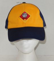 Boy Scouts Wolf Pack Adjustable Hook Loop Medium Large Hat Cap Red Yellow - $14.80