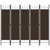  5-Panel Room Divider Brown 78.7&quot;x70.9&quot; - $112.85