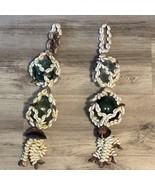 Vintage Japanese Fishing Float Glass Balls Shell Netting Nautical Coasta... - $166.06