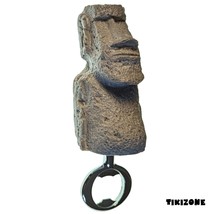 Handmade Easter Island Moai Head Tiki Bottle Opener - Tiki Bar Luau Supplies - £23.96 GBP