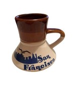 VINTAGE San Francisco Golden Gate Wide Bottom No Spill Coffee Tea Mug Cu... - £19.82 GBP