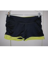 SPORT ESSENTIALS LADIES SHORT GRAY/FLOURESCENT YELLOW KNIT STRETCH SHORT... - $11.29