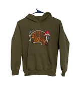 Youth Hoodie Size Large Share The Love 24 Olive Green Mushrooms Kids Swe... - $270.46 MXN