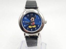 Disney Mickey Mouse Watch New Battery Blue Dial 25mm - £14.11 GBP
