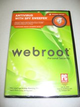 Webroot Antivirus with Spy Sweeper Personal Edition - £13.55 GBP