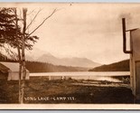 RPPC Lungo Lago Camp Itt Salice Alaska Ak Unp 1910s Cartolina K3 - £33.53 GBP