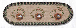 Earth Rugs OP-121 Robins Nest Oval Patch Runner 13&quot; x 36&quot; - £34.82 GBP