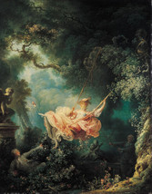 Art The Swing by Jean Honore Fragonard Canvas Fine Giclee Print 20&quot;X24&quot; - £14.70 GBP