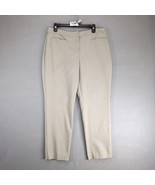 Chico&#39;s Flat Front Khaki Chino Ankle Pants Size 1.5 Women&#39;s M 10 Stretch... - €23,97 EUR