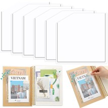 Adhesive Clear Corner Pockets 6 X 6 Inch Sticky Pocket Self Adhesive Planner Poc - £15.79 GBP