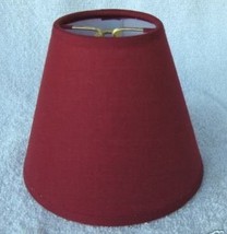 New DARK RED Muslin Mini Chandelier Lamp Shade - £6.39 GBP