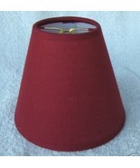 New DARK RED Muslin Mini Chandelier Lamp Shade - $8.00