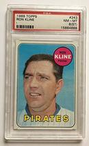 1969 Topps Ron Kline #243 PSA 8(ST) NM-MT Pirates - £18.16 GBP