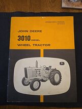  John Deere 3010 Diesel Wheel Tractor Operators Manual OM-R30591R - $39.58