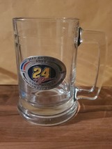 Jeff Gordon Winston Cup Champion Glass Beer Stein Mug 1995 1997 1998 Nascar - $15.34