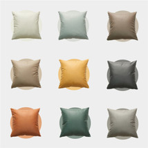 Vintage Faux Leather Throw Pillow Covers Office Sofa Cushion Cover Home Decor - £14.93 GBP