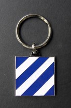 US ARMY 3rd INFANTRY DIVISION ENAMEL KEY RING CHAIN KEYRING KEYCHAIN 1.5... - £6.33 GBP