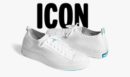 new NATIVE Jefferson 2.0 Liteknit Junior Shoes sz 3 white fashion sneakers 34.5 - £31.07 GBP