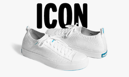 new NATIVE Jefferson 2.0 Liteknit Junior Shoes sz 3 white fashion sneake... - $731.12 MXN