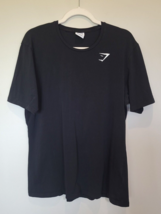 Gymshark Short Sleeve Shirt Men&#39;s Tee Black XXL 2XL Used - £11.17 GBP