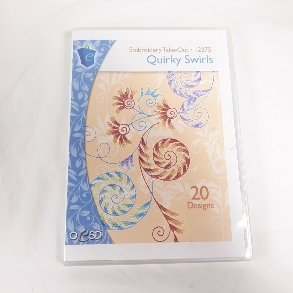 Primary image for Embroidery Take Out Quirky Swirls 20 Designs Stock Design Pack CD 12275
