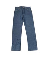 Wrangler Jeans Size 34X34 Original Fit Over Boot Blue Mens Denim IRREGULAR - £20.50 GBP