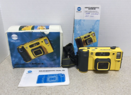 Minolta Weathermatic Dual 35 Yellow Point & Shoot 35mm Film Camera w/ Strap - $34.64