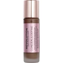 Makeup Revolution London Conceal&amp;Define Full Coverage Foundation 100% Authentic - £4.78 GBP