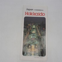 Vintage Hokkaido Japan Street Map 1970&#39;s - £12.65 GBP