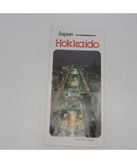 Vintage Hokkaido Japan Street Map 1970&#39;s - £12.39 GBP