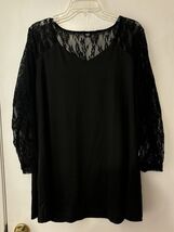 Womans Black Evening Blouse 2XL New - $14.63