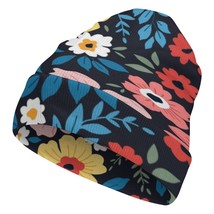 Mondxflaur Floral Flowers Winter Beanie Hats Warm Men Women Knit Caps for Adults - £15.01 GBP