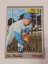 Joe Moeller Los Angeles Dodgers 1970 Topps Autograph Card #97 READ DESCRIPTION - £3.89 GBP