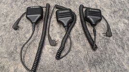 Lot of 3 Motorola HMN9051A, HMN9026A,HMN9725D - 2-Pin Remote Speaker Mic... - $39.99