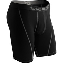 Exofficio men&#39;s give-n-go sport mesh 9-inch boxer brief in Solid Black - size S - £25.49 GBP