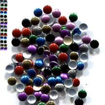 Round Smooth Nailheads 2mm Hot Fix Mixed Colors 144 Pc 1 Gross - £4.53 GBP