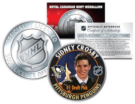 2005-06 Sidney Crosby Royal Canadian Mint Medallion Nhl Draft Pick Rookie Coin - £6.72 GBP