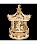3D Wooden Puzzle Carousel Music Box DIY Gift for Kids and Adults - €33,29 EUR