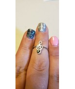 Little Girls Jewelry (new) Ring GREEN JEWELED MUSIC NOTE - £4.09 GBP