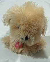 Valentine Puppy Tan with Pink bow Soft Plush 7&quot; by DanDee - £11.00 GBP