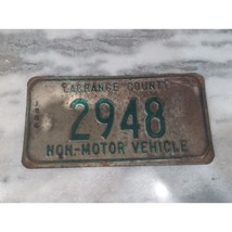 Vintage 1986 INDIANA NON-MOTOR VEHICLE License Plate 2948 LaGrange County - $131.94 MXN