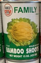 Family Strip Bamboo Shoots 15 Oz (Pack Of 6) - £69.47 GBP