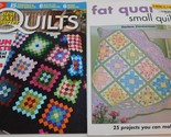 FAT QUARTER Small Quilts &amp; Best over 50 Projects! Quilting Books - $13.81