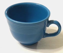 Fiesta Blue HLC USA Vintage 80s Homer Laughlin Lead Free Retired Teacup 3.5&quot; - £4.48 GBP