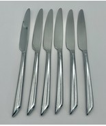 6 Towle Satin Wave Stainless Living Collection Flatware dinner knives knife - £20.29 GBP