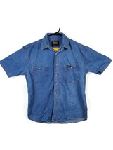Wrangler Original Western Shirt Denim Size Medium Western Vtg Rodeo Cowboy Ranch - £20.59 GBP