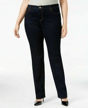 INC International Concepts Petite Plus Tummy Control Straight-Leg Jeans ... - £15.44 GBP
