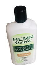 Hemp Heaven Coconut Hemp Seed Body Lotion:12floz/335ml-Moisturize/Soothe/Hydrate - £9.83 GBP